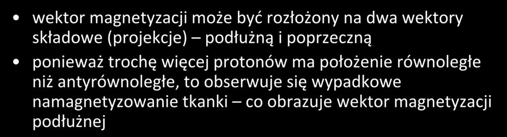 magnetyzacja podłużna i poprzeczna czerwona