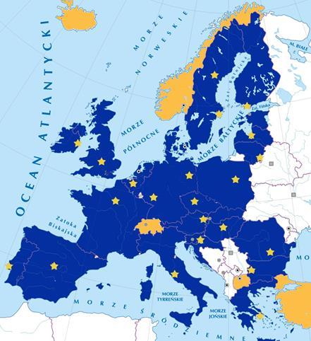 KRAJE Kraje Unii Europejskiej oraz: Islandia, Liechtenstein,