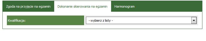 b) Dokonanie skierowania zdających w kwalifikacji na egzamin do innego ośrodka (dyrektor szkoły, który chce aby jego uczniowie zdawali część praktyczną egzaminu w innym ośrodku).