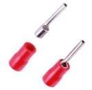 Końcówka zaciskowa - tulejka, pojedyncza 0,5-1,5mm czerwona Insulated crimp terminal 1.5mm - red 10 szt./pcs. 5,00/100szt. Zamiast można oblutować kabelek zamiast tulejki.