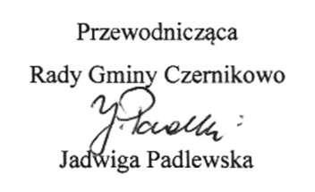 UCHWAŁA NR XII/64/2015 RADY GMINY CZERNIKOWO z dnia 4 grudnia 2015 r.