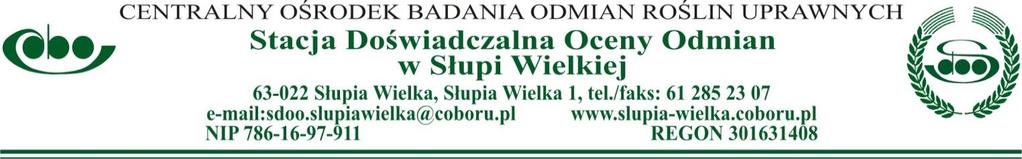 Numer sprawy SDOO/DOT//06 Słupia Wielka, 06-0-0 Szanowni Wykonawcy Dotyczy postępowania przetargowego na zakup (dostawę) nawozów Zamawiający informuje, że na podstawie art.