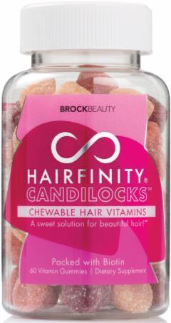 CANDILOCKS Chewable Hair Vitamins HAIRFINITY Candilocks, witaminowe żelki są wygodnym sposobem na uzyskanie dziennej dawki niezbędnych witamin dla zdrowia włosów.