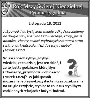 2012 Adwentowy Dzień Refleksji i Pojednania Sanktuarium Matki Bożej z Pompei 1224 W. Lexington Ulica 9:00 a.m. 2:00 p.m. Maryja znajduje się w centrum tajemnicy Wcielenia.