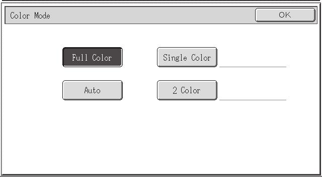 WYKONYWANIE KOPII KOLOROWYCH (Tryb kolorowy) Jeśli kolorowe i czarno-białe oryginały są wymieszane, urządzenie może automatycznie wykrywać rodzaj oryginału i wykonywać kopie w odpowiednim trybie.
