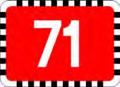 Znaki z numerami dróg, również z tabliczką T-34, umieszcza się:, akapit drugi otrzymuje brzmienie: Wysokość