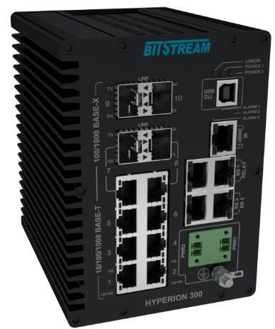 10 - portowy zarządzalny przemysłowy przełącznik Ethernet 2x 100M/1000M/2.