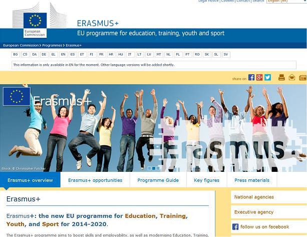 ŹRÓDŁA INFORMACJI DLA AKCJI CENTRALNYCH PROGRAMU ERASMUS+ STRONA