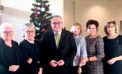 5 grudnia Wiceprzewodnicząca Marzena Olszewska-Fryc i Członek Rady Irena Samson reprezentowały ORPiP w Gdańsku, a Danuta Mataczyńska OIPiP w Gdańsku na spotkaniu opłatkowym w Domu Pomocy Społecznej
