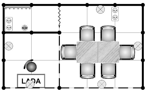 230V (w tym 1 gniazdo na zapleczu) / socket (1 in storage) - 2 szt./ 2 pcs.