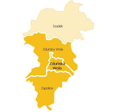2. Charakterystyka Gminy 1 2.1. Położenie Gmina i Miasto Szadek zlokalizowana jest w środkowo-zachodniej części Województwa Łódzkiego i należy do powiatu zduńskowolskiego.
