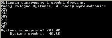 Zamiana instrukcji While-Do i Repeat-Until Problem Rowerzysta notuje dystanse przejechane w ramach każdego wypadu rowerowego.