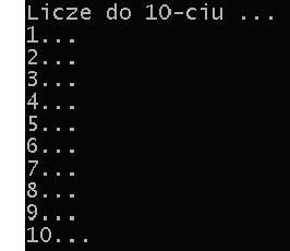 Iteracja For Odliczanie do 10-ciu z wykorzystaniem iteracji For Program OdliczanieFor; I : Integer; Writeln( 'Licze do 10-ciu...' ); For I := 1 To 10 Do WriteLn( I, '...' ); ReadLn; End.