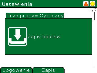 odbywa się za pomocą przycisków,, edycja realizowana jest za pomocą przycisku kontekstowego Wybierz zaś jej potwierdzenie odbywa się przyciskiem OK W celu ostatecznego zatwierdzenia ustawionych