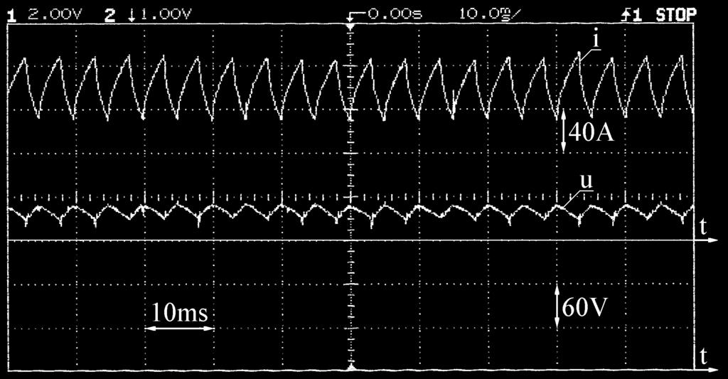 Zeszyty Problemowe Maszyny Elektryczne Nr 75/6 81 Rys.8. Przebieg napięcia kondensatora filtr R i C (rys. ).