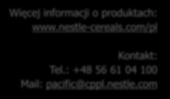 Cereal Partners Poland Toruń-Pacific Więcej informacji o produktach: www.