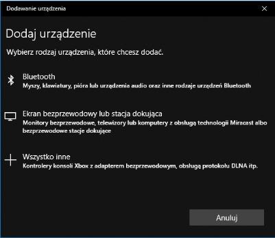 Kliknąć Bluetooth (Myszy, klawiatury, pióra lub