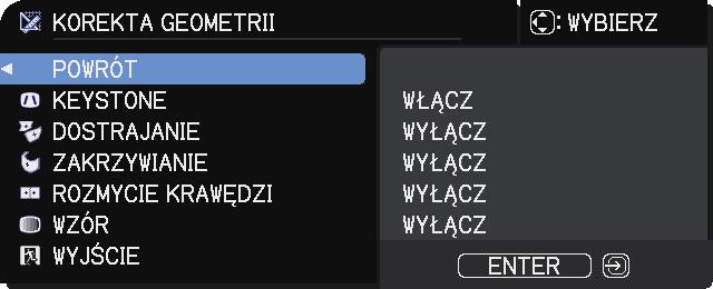 Przyciskami /, w oknie dialogowym, zaznacz PODWÓJNE lub NAPRZEMIENNE. PODWÓJNE: jednocześnie włącza projektory. NAPRZEMIENNE: naprzemiennie włącza projektory. 3.