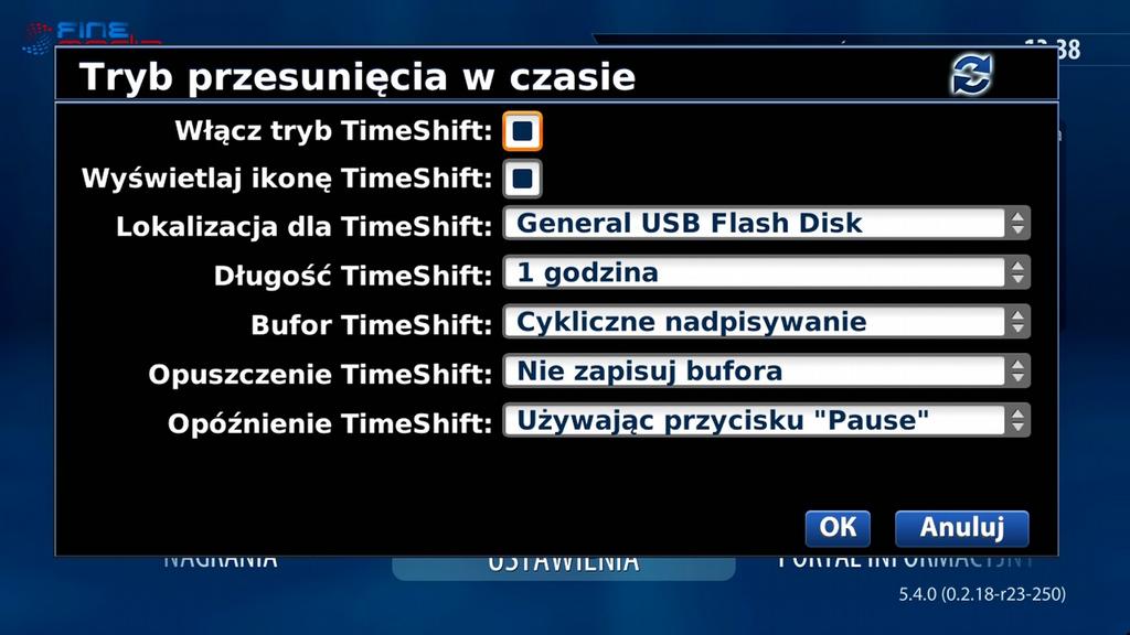 umożliwia korzystanie z tej funkcji. Po naciśnięciu przycisku START/PAUZA podczas oglądanego programu obraz zatrzyma się i nastąpi nagranie obrazu.