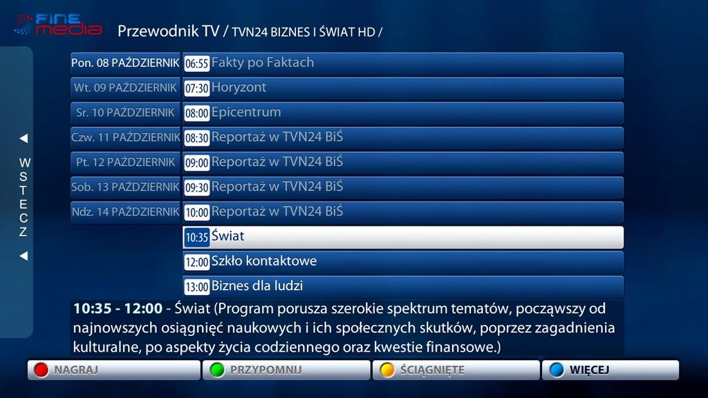 Możesz także zobaczyć program telewizyjny na 8 dni w