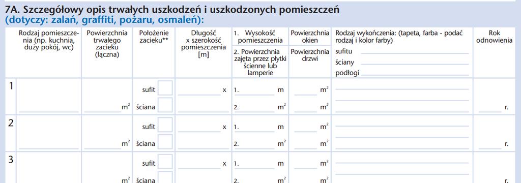 Procedura uproszczona Jeśli lamperie występują w całym pomieszczeniu wystarczy, że wpiszesz do