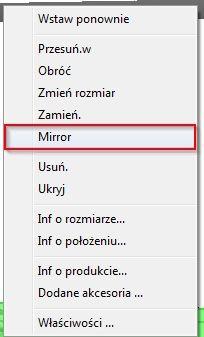 Powrót do widoku 3D Aby z widoku z góry wrócić do widoku 3D, klikamy na dolnym pasku