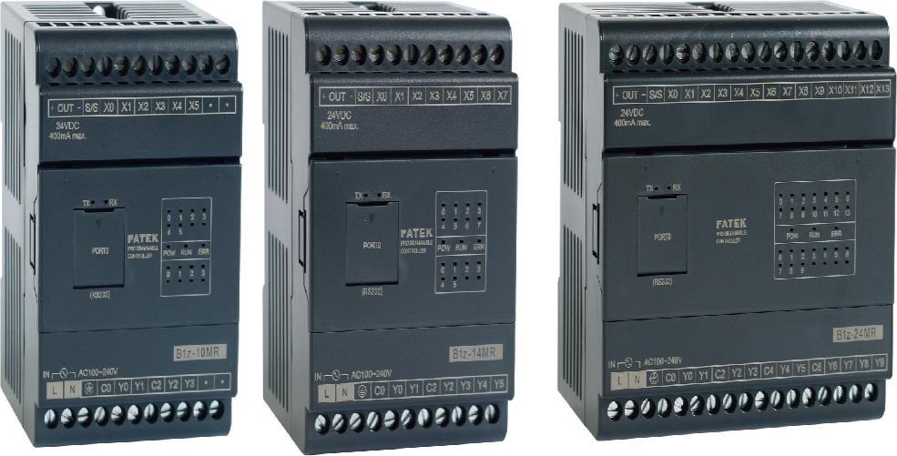 Moduły cyfrowe seria B1z Zasilanie 230 VAC lub 24 VDC Sterowniki zasilane z 24 VDC w obudowach SLIM Jednostki główne 10