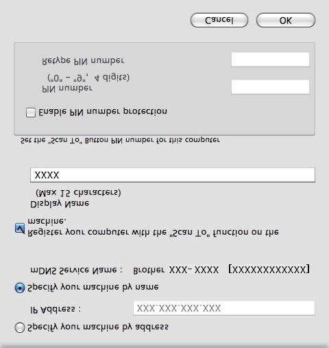 2) Ay użyć klwisz SKANUJ w urzązeniu o sknowni poprzez sieć, nleży zznzyć pole Register your omputer with the "Sn To" funtion on the mhine (Z pomoą funkji Sknuj o zrejestruj swój komputer n