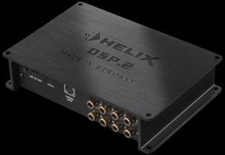 HELIX DSP PRO MKII 10-KANAŁOWY CYFROWY PROCESOR SYGNAŁU AUDIO Rozdzielczość 64 bity, moc obliczeniowa 295MHz, próbkowanie 96kHz 32 bitowe przetworniki AC/CA Asahi Kasei 8-kanałowe wejście RCA (2-4V)