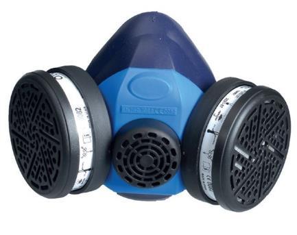 Ochrona dróg oddechowych - maski przeciwpyłowe Maska P3/Construction ochronna Zestaw do oddychania Construction Półmaska, kompletny zestaw, gotowy do użycia.