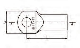 Końcówki oczkowe rurowe typu i Materiał: Cu. Pokrycie: cynowane galwanicznie; niecynowane. Wykonanie: standard Tubular ring terminals and types Material: Cu. Surface: tin-plated; uncoated.