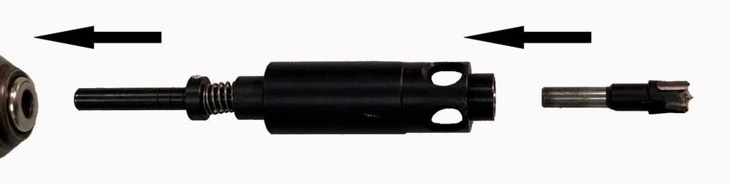 Do wykonania połączenie potrzebna jest też wiertarka elektryczna lub akumulatorowa, z końcówką z imbusem zakończonym kulką, frez HM D15 x 20 mm S8, wiertło HM D5 x 30 mm S8, złączki Cabineo oraz