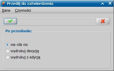 d. W przypadku ustawienia nadawania numerów urzędowych podczas przesłania decyzji do zatwierdzenia, nie można wstawić do autonumeru składnika Inicjały Użytkownika zatwierdzającego, a w zamian można