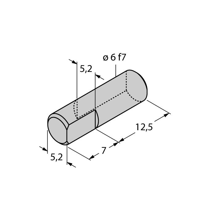 czujnika Ri-QR14, otwór i wałek, Ø 6 mm HSA-M8-QR14 6901052 Adapter dla elementów pozycjonujących