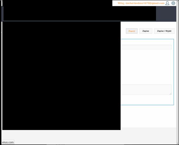 Po kliknięciu w niego użytkownik zostanie przekierowany na złośliwą stronę: 3.2 Przesyłanie danych nieszyfrowanym protokołem 3.2.1 Opis Komunikacja z serwerem odbywa się z użyciem protokołu HTTP, który nie jest szyfrowany.