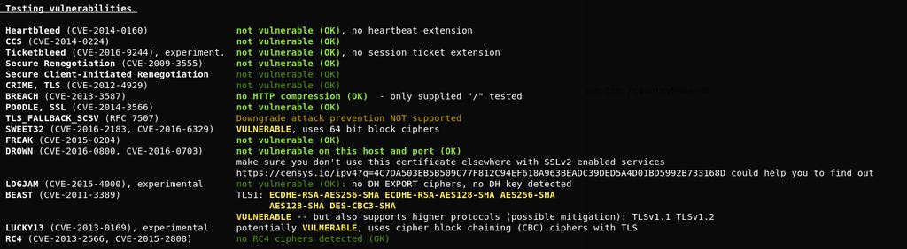 4.3 Problemy z certyfikatem SSL 4.3.1 Opis Atak typu BEAST pozwalaja na rozszyfrowanie danych przesyłanych protokołem TLS w wersji 1.0 (i SSL 3.0).