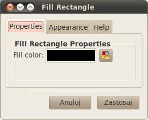 (bloki Fill Rectangle) - rys. 6. Warto± wypeªnienia prostok ta (rys. 7) ustala si analogicznie,.