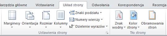 Formatowanie dokumentu 1. Formatowanie strony Edytor tekstu Word umożliwia nadanie poszczególnym stronom dokumentu jednolitej formy przez określenie układu strony.