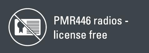 PEŁNA GAMA FUNKCJI NAJWAŻNIEJSZE CECHY: PMR446 bez zezwoleń Odporność na warunki pogodowe IPx4 Funkcja łatwego