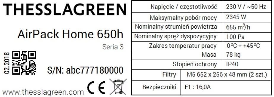 Urządzenie umożliwia odzysk ciepła z powietrza usuwanego z budynku ze sprawnością przekraczającą 90% oraz jest wyposażone w energooszczędne wentylatory z płynną regulacją wydajności zapewniające