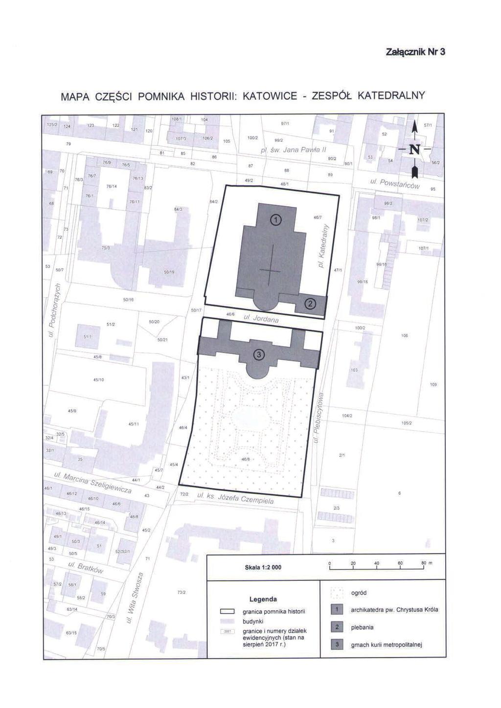 ORGAN URZĘDOWY ARCHIDIECEZJI KATOWICKIEJ 177 Odebranie rozporządzenia nadającego katowickiej katedrze wraz z kurią metropolitalną i ogrodami tytułu Pomnika Historii Warszawa, 23 listopada 2017