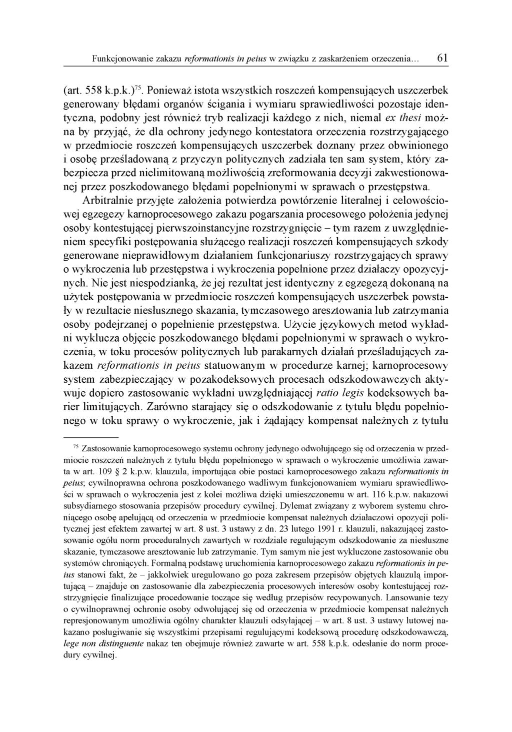 (art. 558 k.p.k.)75.