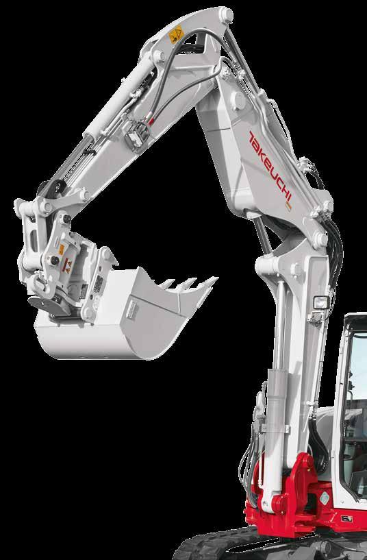 WYPOSAŻENIE DODATKOWE LINIE HYDRAULICZNE NARZĘDZI ROBOCZYCH W celu ułatwienia efektywnej pracy koparki TB 290 zdecydowaliśmy się na szereg rozwiązań: WYSOKA WYDAJNOŚĆ dzięki czterem dodatkowym liniom