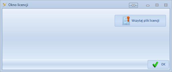 5.4. Wgranie licencji W celu wgrania licencji dołączonej przez producenta oprogramowania należy kliknąć w Licencja.