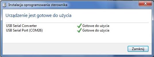 Instalacja sterownika kabla USB Instalacja sterownika kabla USB dla wymianych danych pomiędzy urządzeniem a oprogramowaniem GW-Suite odbywa się