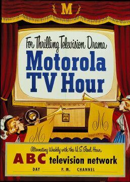 1953 Seria programów MotorolaTV Hour w sieci ABC Gospodarz programu - Bob Galvin