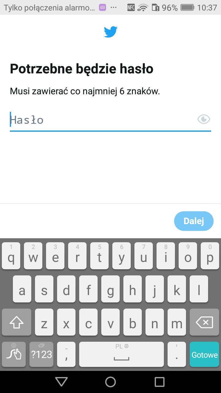 Twitter zakładanie konta Zapoznajemy się z zasadami użytkownika, 3 polityką prywatności i korzystaniem z plików 1 2 4