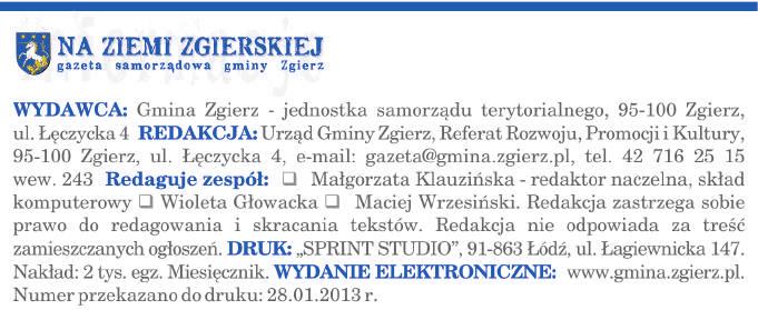 KOMUNIKATY Zmiana godzin pracy Gminnego Zakładu Komunalnego zs. w Dąbrówce Wielkiej Dyrektor Gminnego Zakładu Komunalnego informuje, że od dnia 2 stycznia 2013 r.