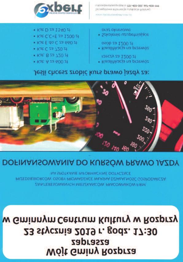 10 stycznia 2019 r. n a s z s a m o r z ą d 9 GMINA ROZPRZA! " # " $ % &' " % " $ " ( " ) " * + ", - " " % $." &' $./ " 0 " 1! " 0 / " 23 " 1 3 " * 4" 5.