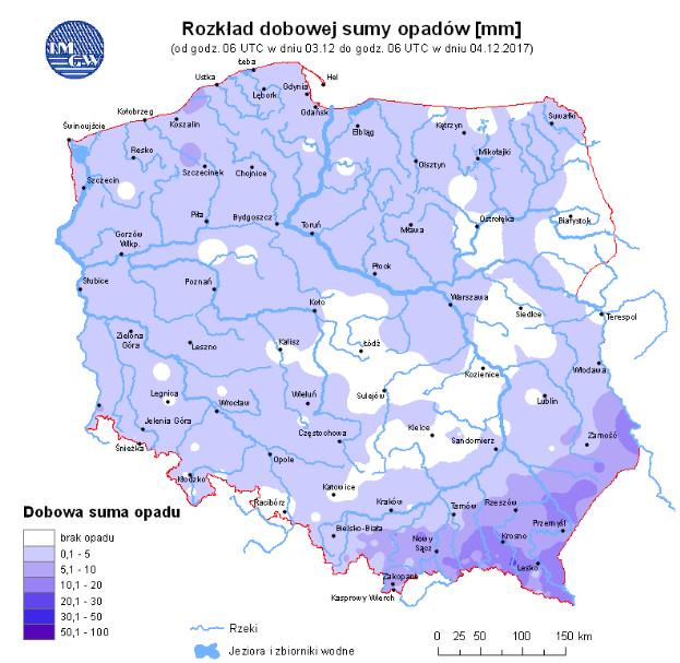 rzekach Rozkład dobowej sumy